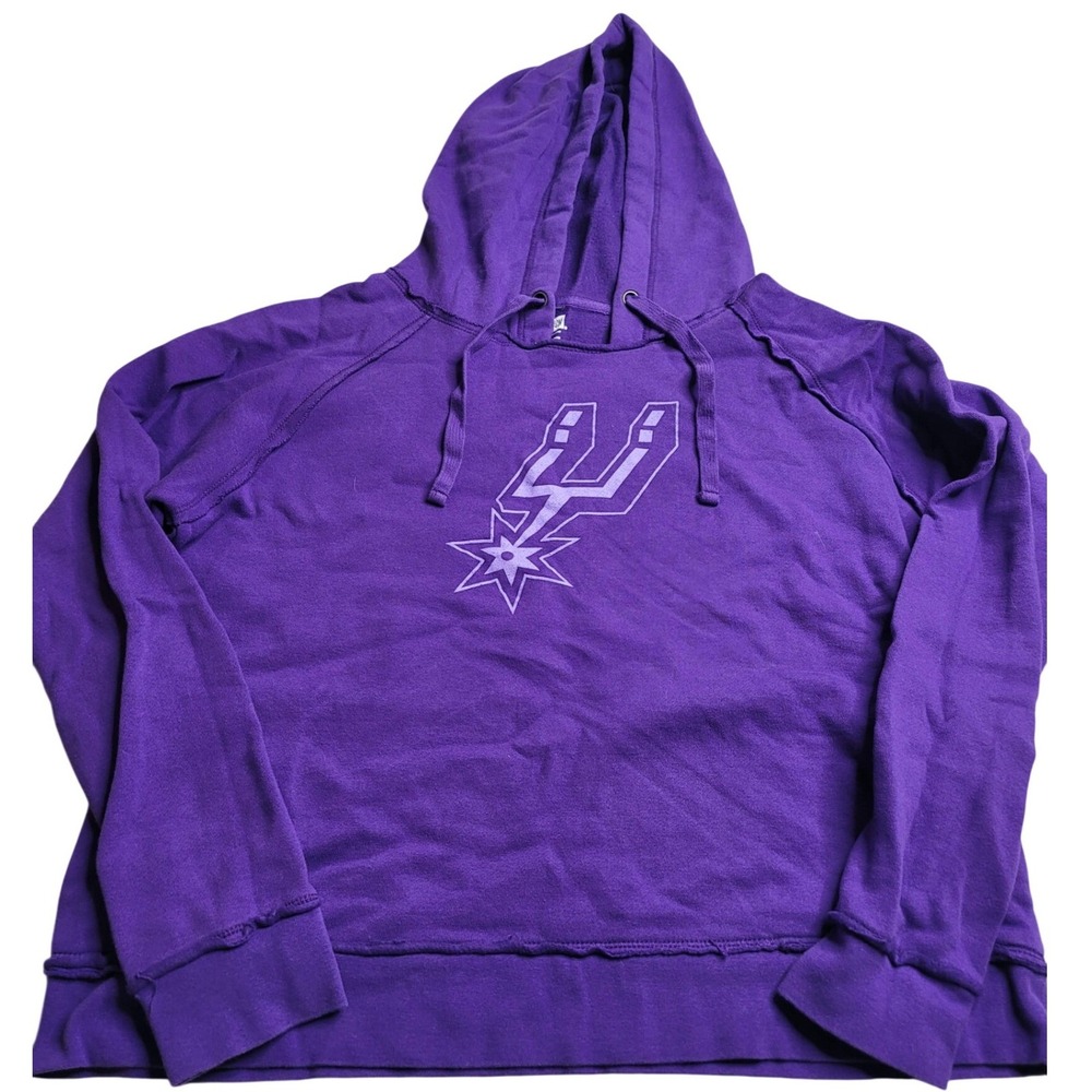 New Era San Antonio Spurs Women's Purple‎ Hoodie Large NBA Basketball
